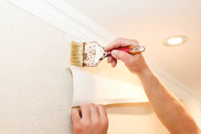 Pose de papier peint à Fortschwihr — revêtements muraux et toiles de verre